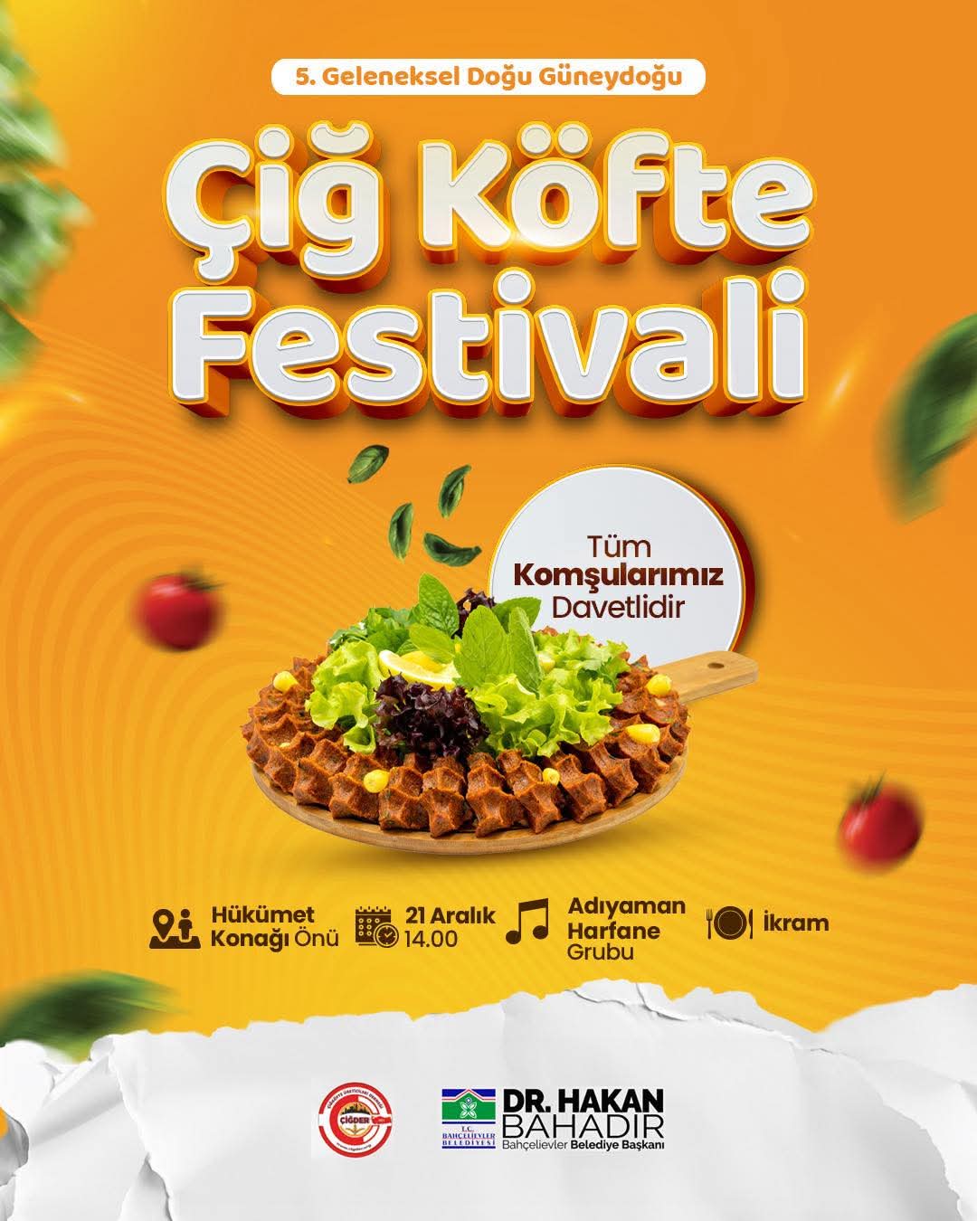 Çiğköfte Festivaline Davet 